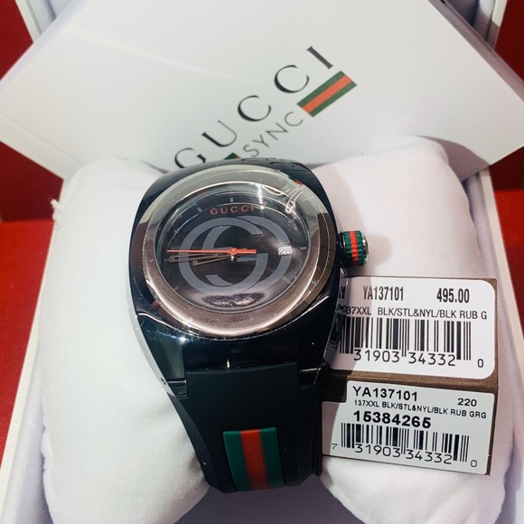 Boxtags Gucci Sync Xxl Ya3711 Watch 